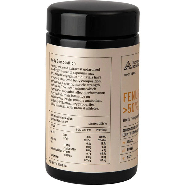 Evolution Botanicals Fenugreek 50% Body Composition 120g