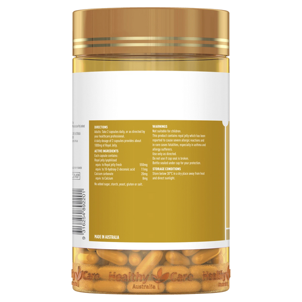 Healthy Care Royal Jelly 1000mg 365 Capsules