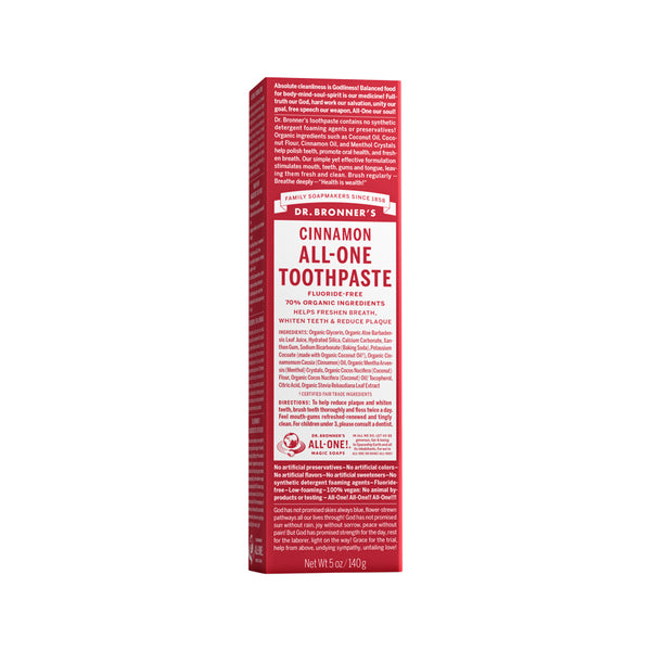 Dr. Bronner's Cinnamon All-One Toothpaste 140g