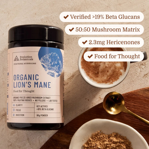 Evolution Botanicals Organic Lion's Mane Food For Thought 90g