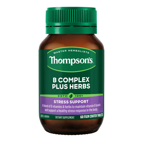Thompson's B Complex Plus Herbs 60 Tablets