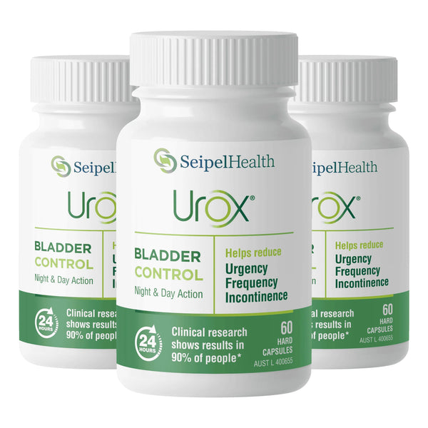 3 x Seipel Health Urox Bladder Control 60 Capsules