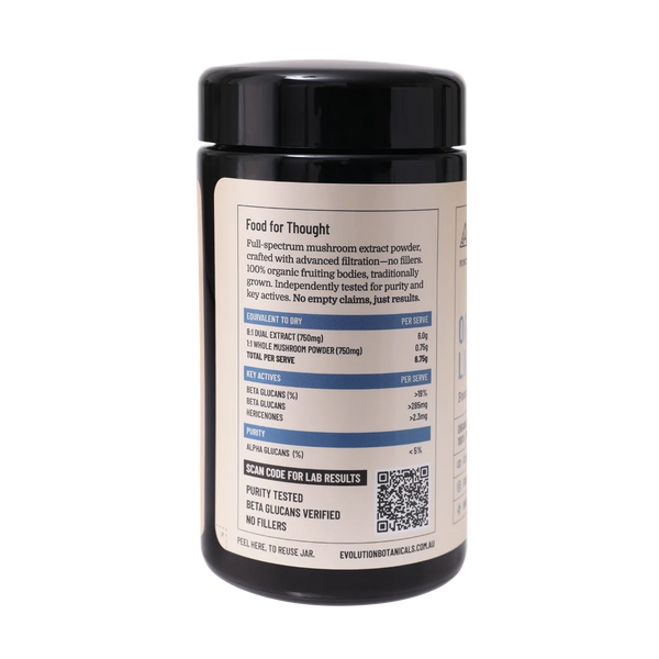 Evolution Botanicals Organic Lion's Mane Food For Thought 90g