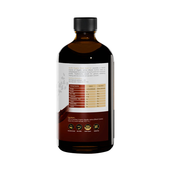 Apollo Organic Black Seed Oil TQ 2%+ 100ml