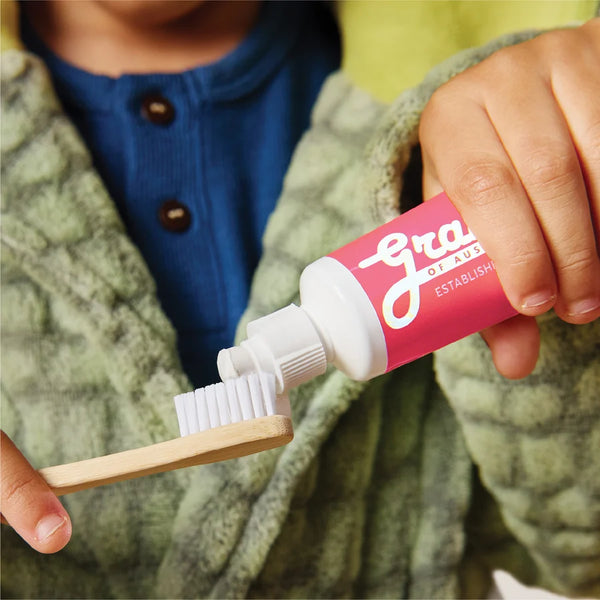 Grants of Australia Kids Natural Toothpaste Bubblegum Bliss + HA 75g Fluoride Free
