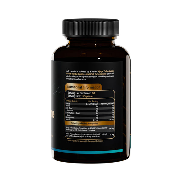 Apollo Enhanced Turkesterone 40% HPLC Tested 60 Capsules