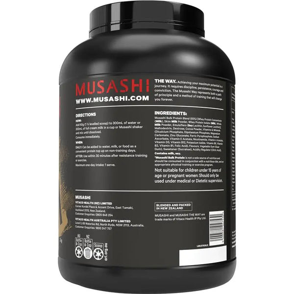Musashi Bulk Protein Chocolate 2KG Powder