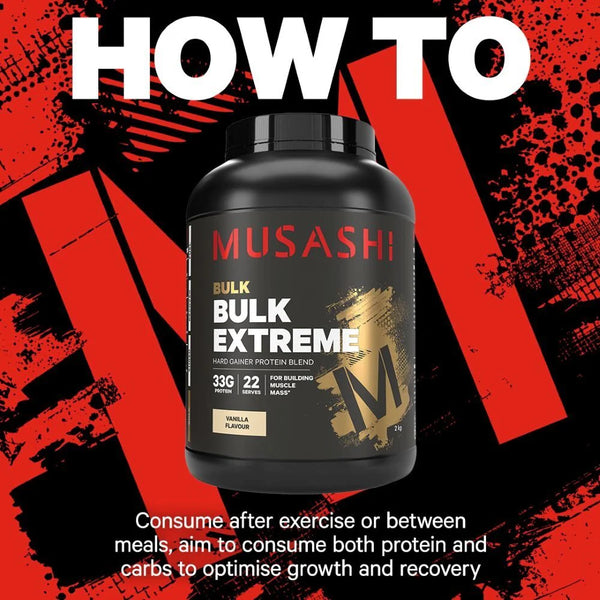 Musashi Bulk Protein Chocolate 2KG Powder