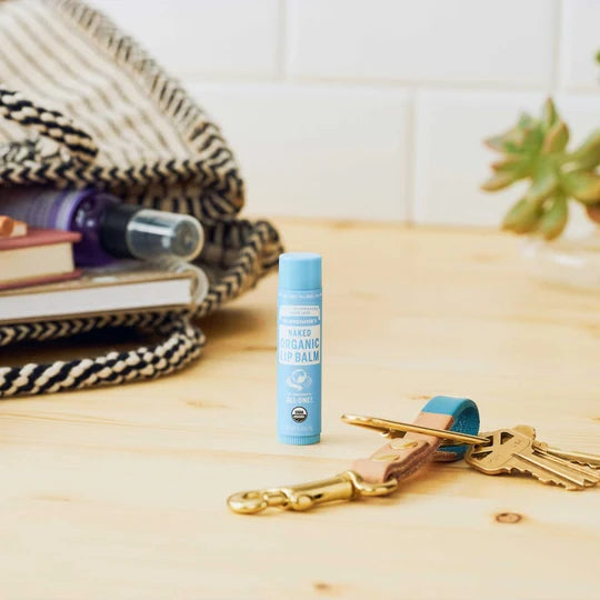 12 x Dr. Bronners Organic Lip Balm Naked 4g