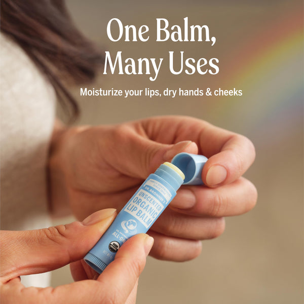 12 x Dr. Bronners Organic Lip Balm Naked 4g