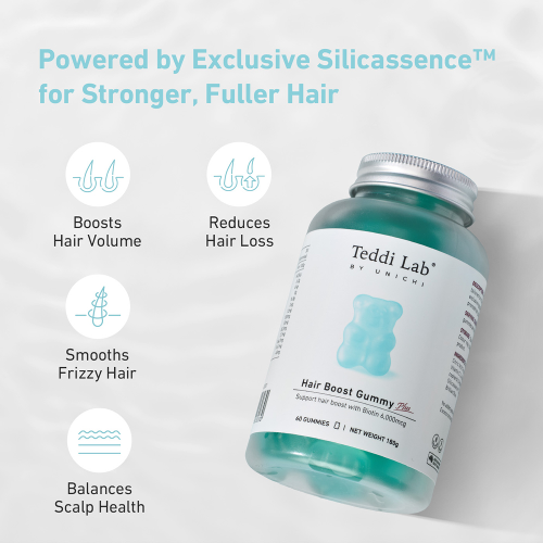 Unichi Teddi Lab Hair Boost Gummy Plus 60 Gummies