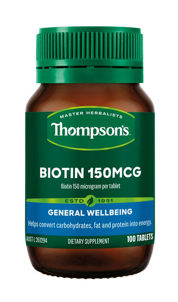 Thompson's Biotin 150mcg 100 Tablets
