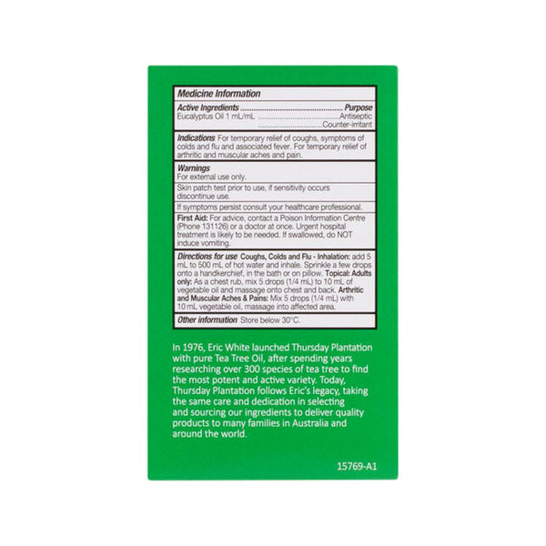 Thursday Plantation 100% Pure Eucalyptus Oil 50ml