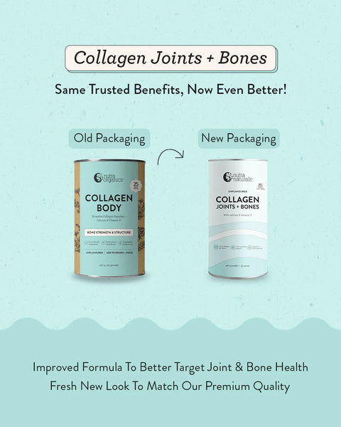 Nutra Naturals Collagen Joints + Bones Organics Calcium + VItamin D Unflavoured 450g