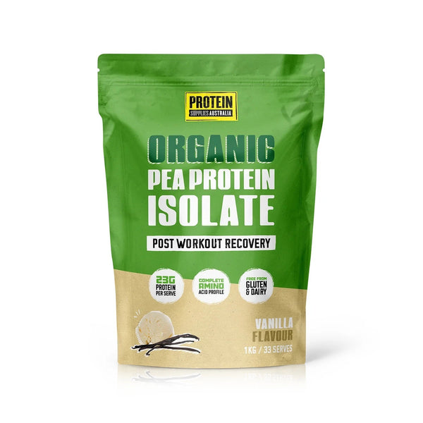Protein Supplies Australia Organic Pea Protein Isolate Vanilla 1KG