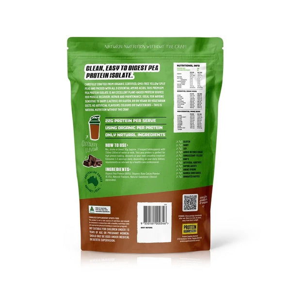 Protein Supplies Australia Pea Protein Isolate Chocolate 500g