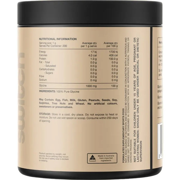 Switch Nutrition Glycine 200g 100% Pure Glycine