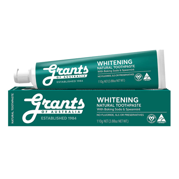 Grants of Australia Whitening Natural Toothpaste with Baking Soda & Spearmint 110g