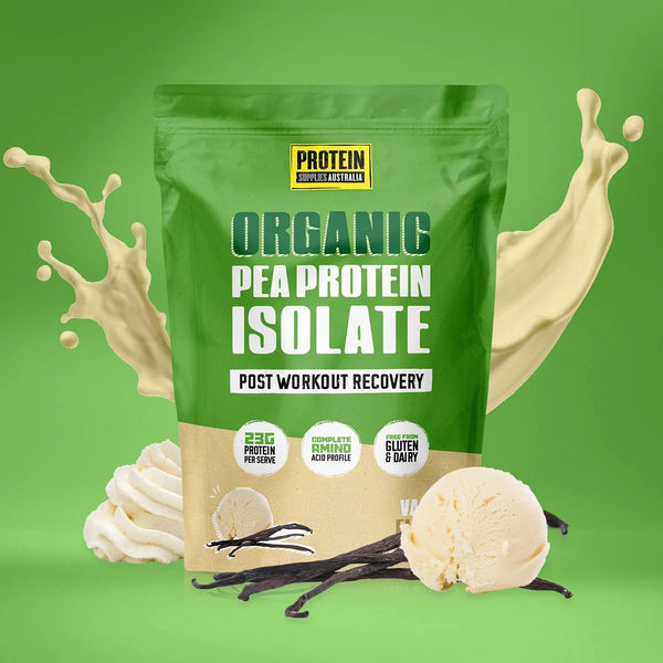 Protein Supplies Australia Organic Pea Protein Isolate Vanilla 1KG