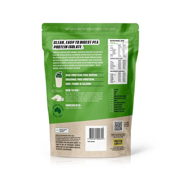 Protein Supplies Australia Pea Protein Isolate Unflavoured 500g