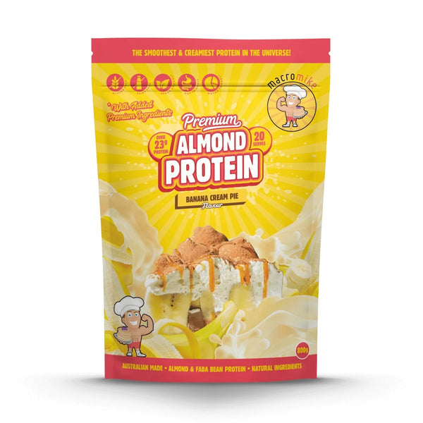 Macro Mike Premium Almond Protein Banana Cream Pie 800g