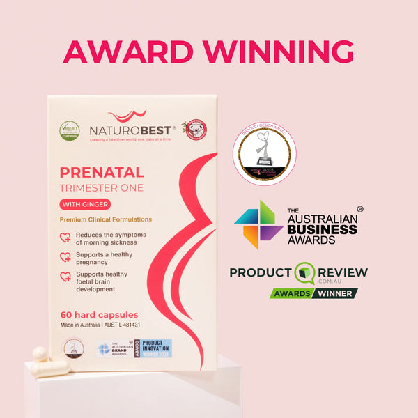 NaturoBest Prenatal Trimester One with Ginger 60 Capsules