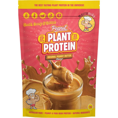 Macro Mike Peanut Plant Protein Original Peanut Butter 1kg
