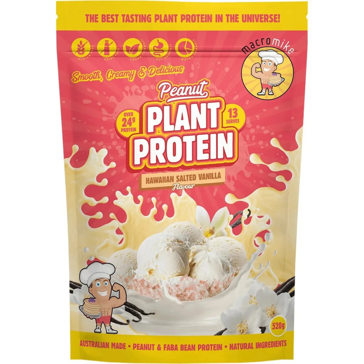 Macro Mike Peanut Plant Protein Cookie Dough 520g