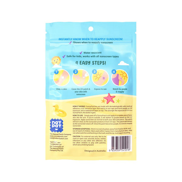 NATPAT Sunny Patch Organic Stickers x 24 Pack