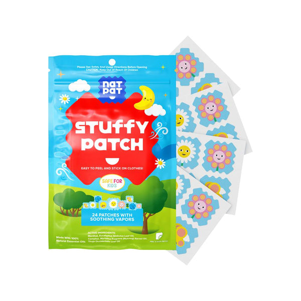 NATPAT Stuffy Patch Organic Stickers x 24 Pack