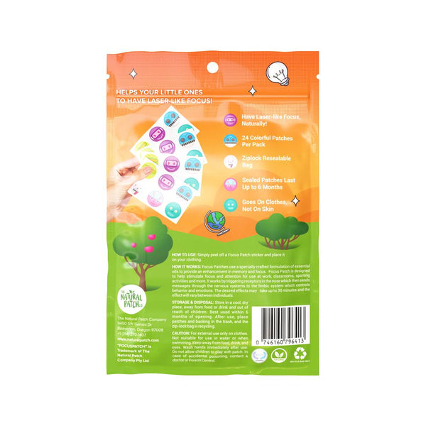 NATPAT Organic Focus Enhancing Stickers x 24 Pack