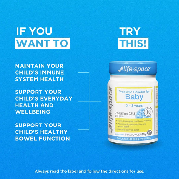 Life Space Probiotic Powder for Baby 7.5 Billion CFU 60g