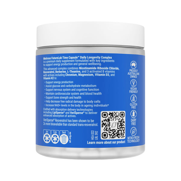 Melrose FutureLab Time Capsule Daily Longevity Complex 90 Capsules