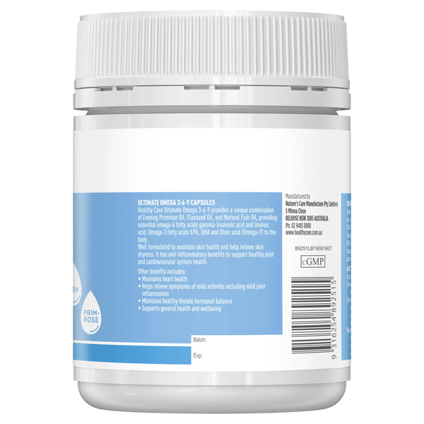 Healthy Care Ultimate Omega 3-6-9 200 Capsules