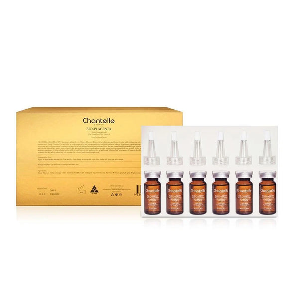 Chantelle Bio Placenta 100% Pure Sheep Placenta Essence 6 x 10ml Serum Gold