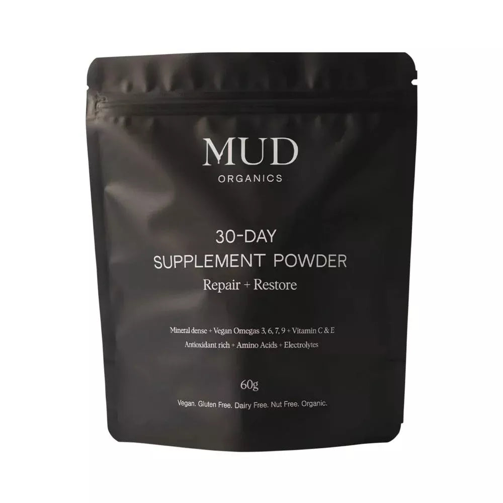 Mud Organics 30-Day Supplement Powder 60g Repair + Restore