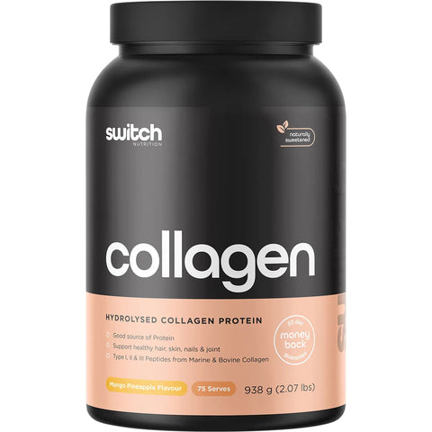 Switch Nutrition Hydrolysed Collagen Protein Strawberry Kiwi 938g