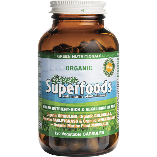 MicrOrganics Green Nutritionals Green Superfoods 600mg 120 Capsules