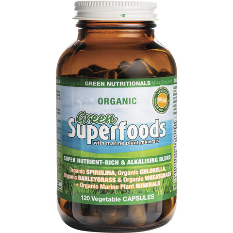 MicrOrganics Green Nutritionals Green Superfoods 600mg 120 Capsules