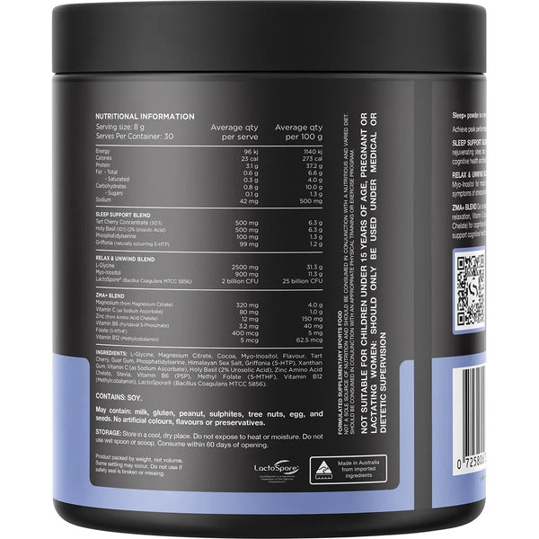 Switch Nutrition Sleep+ Choc Honeycomb 240g Magnesium, relaxation & Sleep