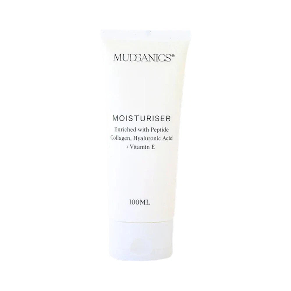 Mud Organics Moisturiser 100ml Peptide Collagen, Hyaluronic Acid + VItamin E