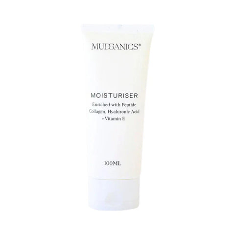 Mud Organics Moisturiser 100ml Peptide Collagen, Hyaluronic Acid + VItamin E