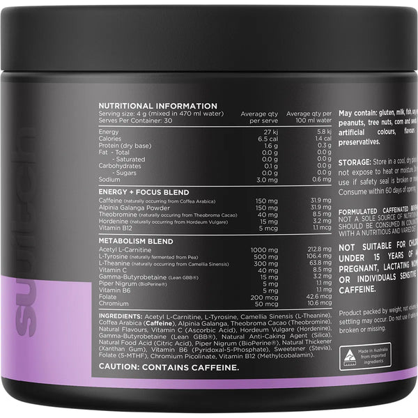 Switch Nutrition Thermal Thermogenic Energy Formula Mango Passionfruit 120g