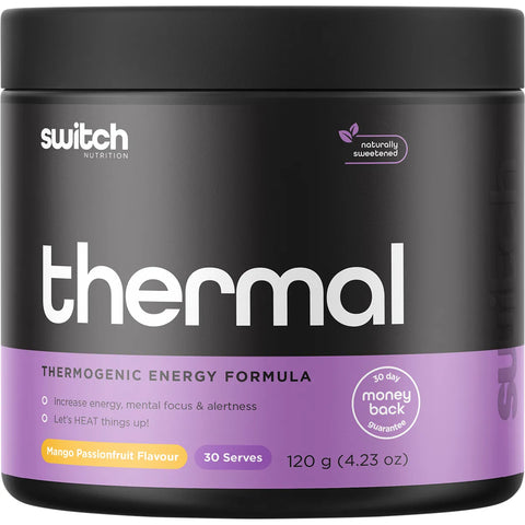 Switch Nutrition Thermal Thermogenic Energy Formula Mango Passionfruit 120g