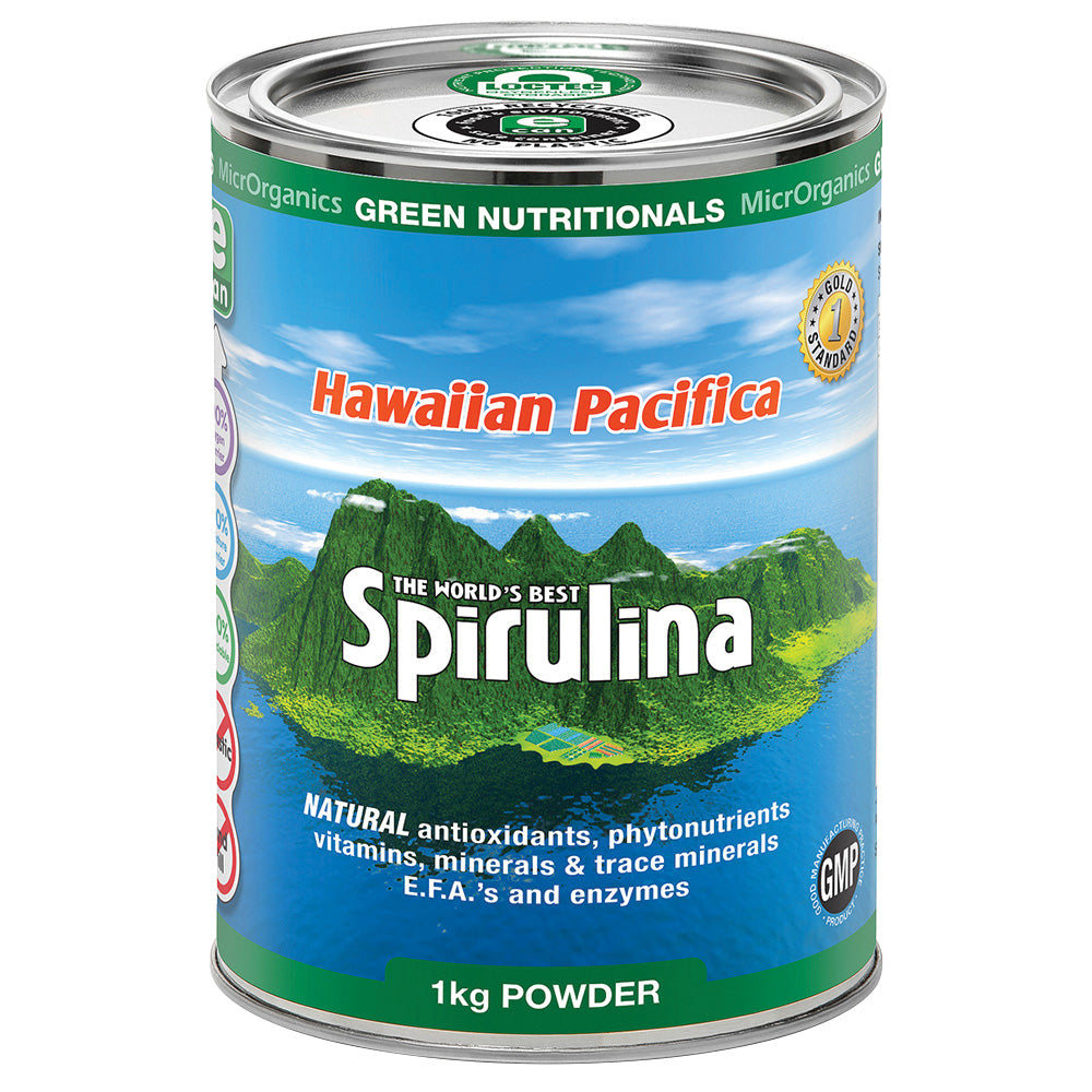 MicrOrganics Green Nutritionals Hawaiian Pacifica Spirulina Powder 1KG