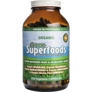 MicrOrganics Green Nutritionals Green Superfoods 600mg 250 Capsules