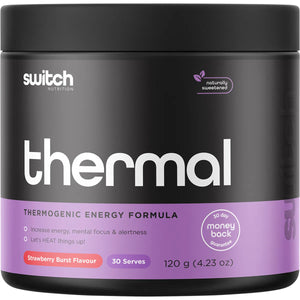 Switch Nutrition Thermal Thermogenic Energy Formula Strawberry Burst 120g