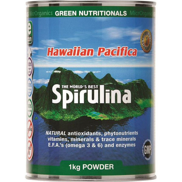 MicrOrganics Green Nutritionals Hawaiian Pacifica Spirulina Powder 1KG