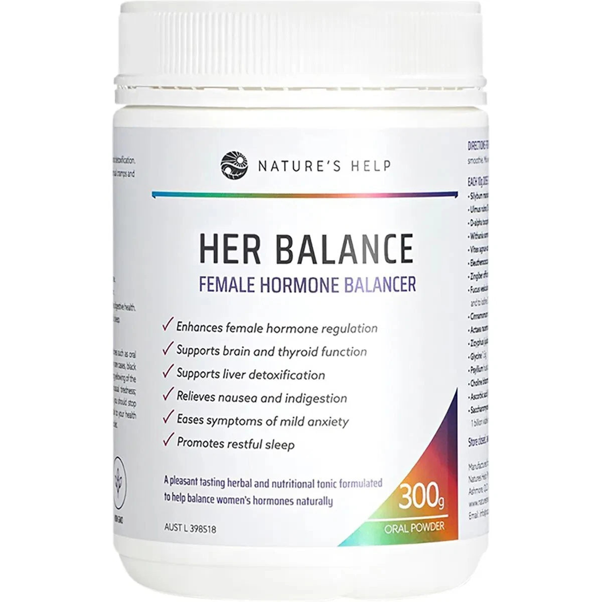 Nature's Help Her Balance Female Hormone Balancer 300g