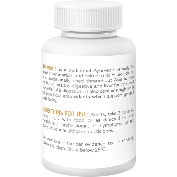 Nature's Help Organic Turmeric with Black Pepper Ginger 120 Capsules